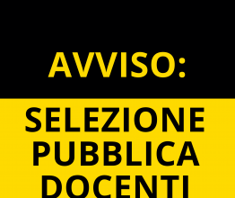 SELEZIONE PUBBLICA DOCENTI